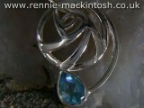 Sterling silver Charles Rennie Mackintosh necklace DWA323