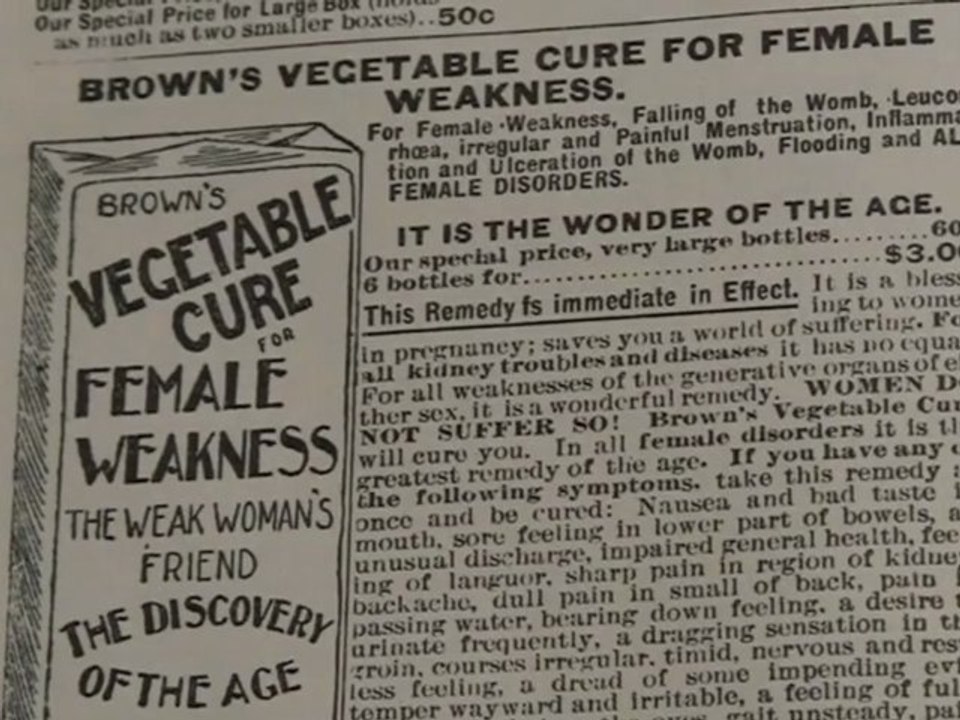 Brown's Vegetable Cure for Female Weakness