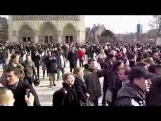 affrontement sur le parvis de notre dame 14 fevr 2010