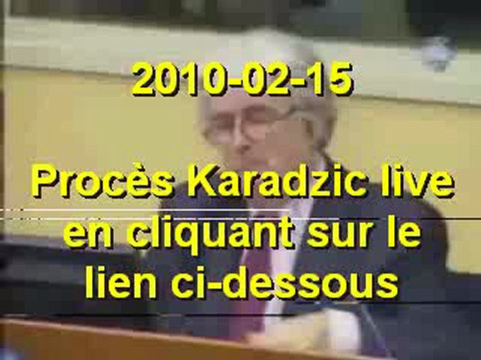 Procès Karadzic live