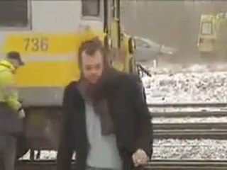 Collision de deux trains a Bruxelles (Buizingen)