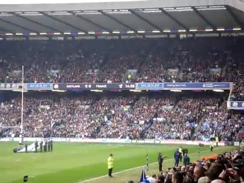 Flower of Scotland Murrayfield 2010