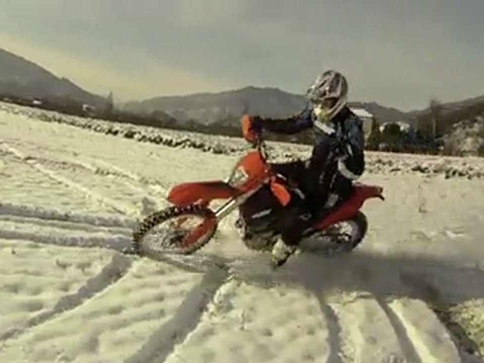 Moto ktm excf enduro go pro hd