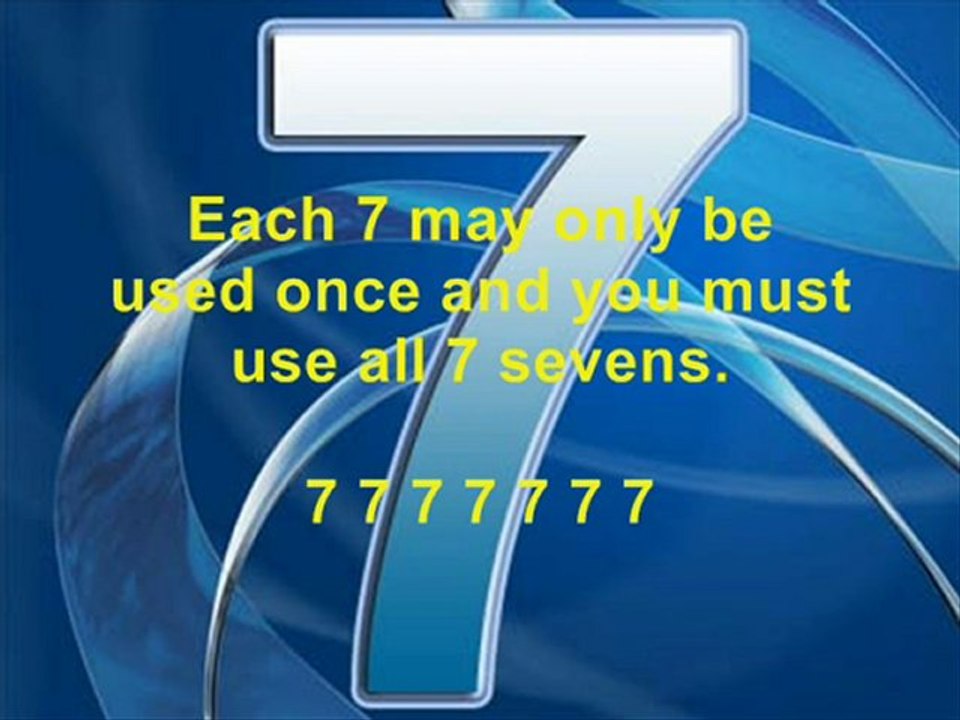 The 7 Sevens Brain Teaser