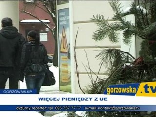 Więcej pieniędzy z UE