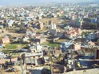 Panoramique  de Kathmandou depuis le bas de Tergar Osseling