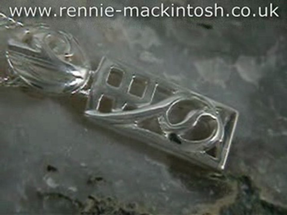Sterling silver Charles Rennie Mackintosh necklace DWA311