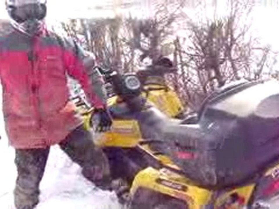 embourbé dans la neige