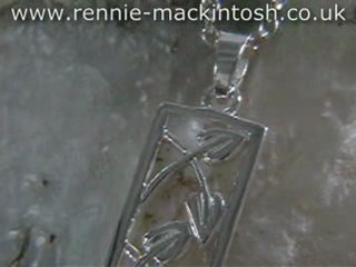 Sterling silver Charles Rennie Mackintosh necklace DWA186