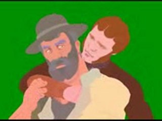 Walt + Fred, worry/hug animated in by Mitchell Santine Gould
