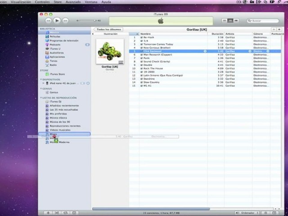 Crear Listas de reproducción en iTunes 9