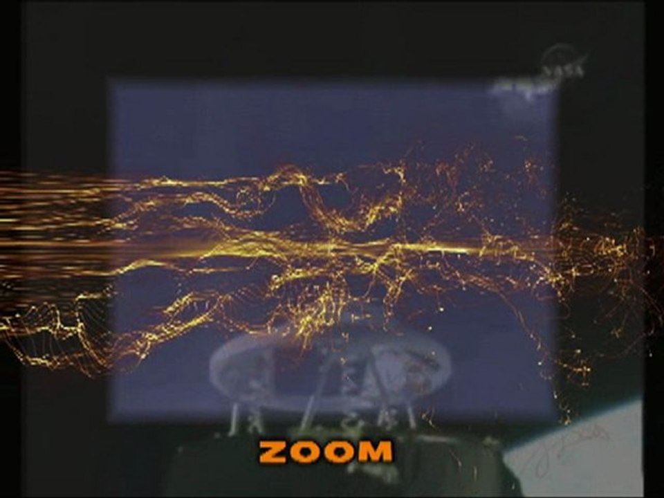 NASA UFOs/moving lights near STS-130 February 2010 + ZOOM