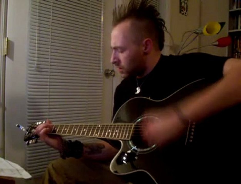 red guitar