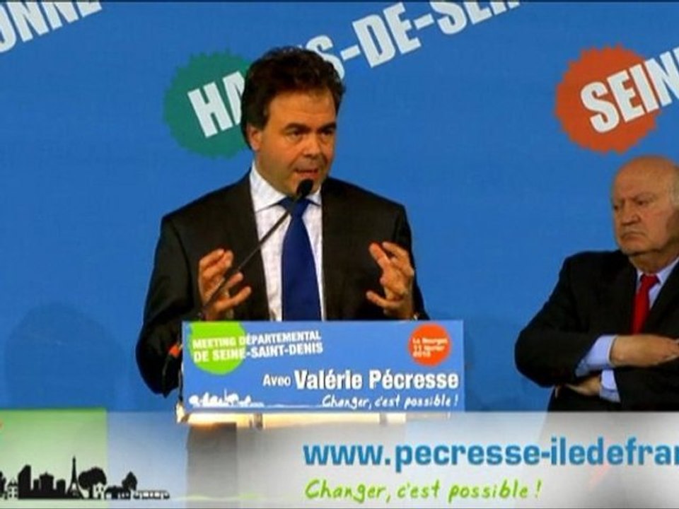 Discours de Luc Chatel, Meeting de la Seine-Saint-Denis 1