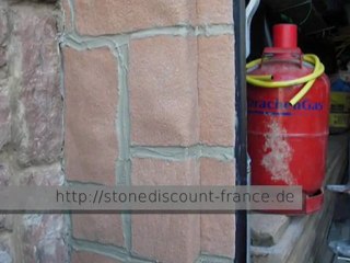 Du grès en rouleau ... Amenagement d'une porte de garage