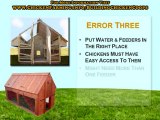 Building Chicken Coops - Four Common Errors