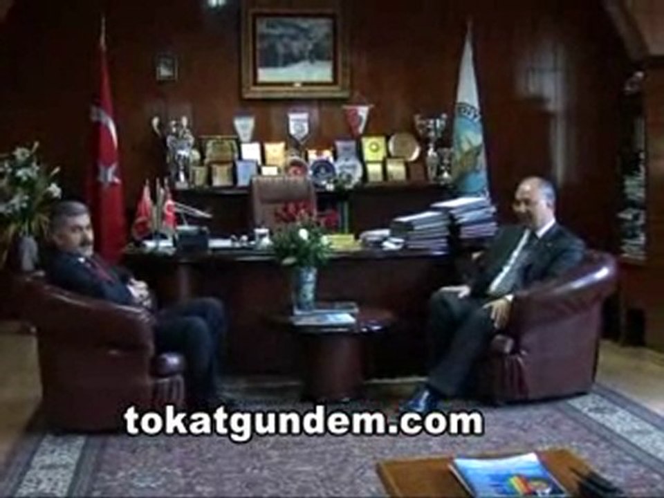 AMASYA VALİSİ TOKAT BELEDİYE BAŞKANI ÇİÇEK',İ ZİYARET