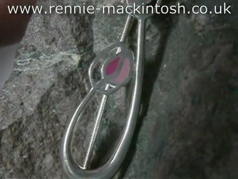 Sterling silver Charles Rennie Mackintosh brooch DWK121