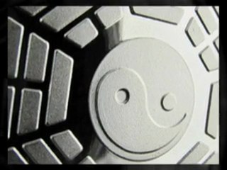 Feng Shui - Silver Fu Dog / Ba-Gua