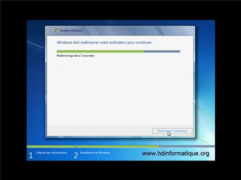 Installé windows de 7 sur un ordinateur