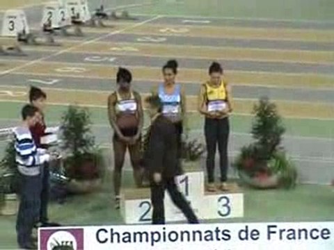 Podium France jeunes 2010 en salle (60m Haies)