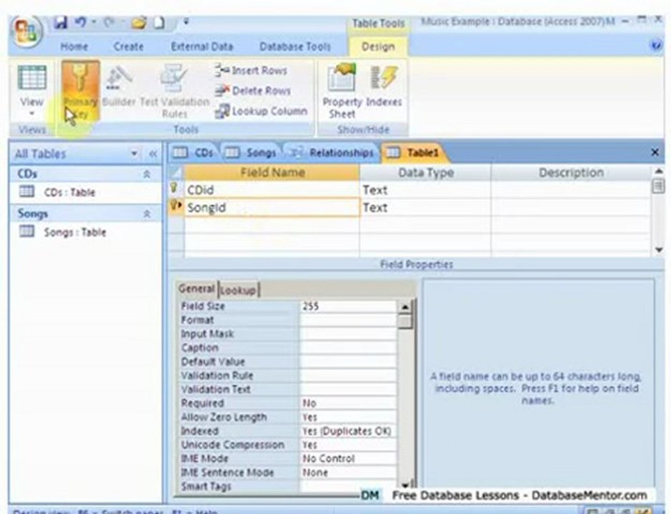 Microsoft Access Training - Music Database Part 2