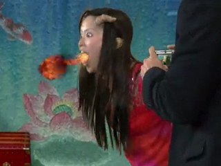 Real Dragon Girl Breathes Fire