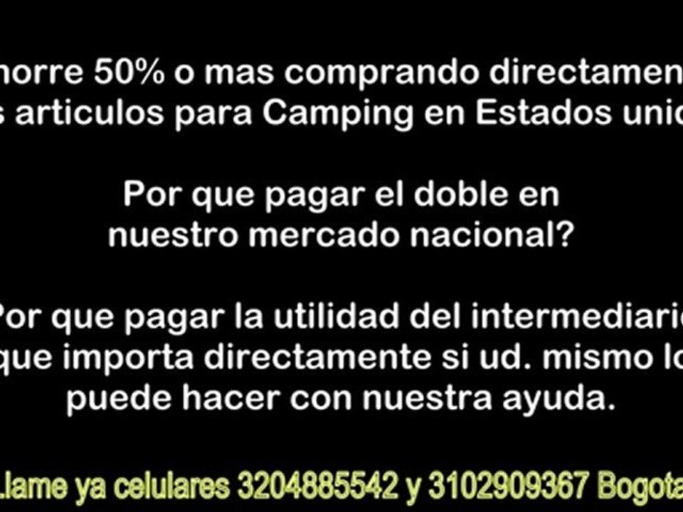 Articulos (camping bogota) 3102909367