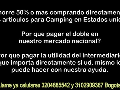 Articulos (camping bogota) 3102909367