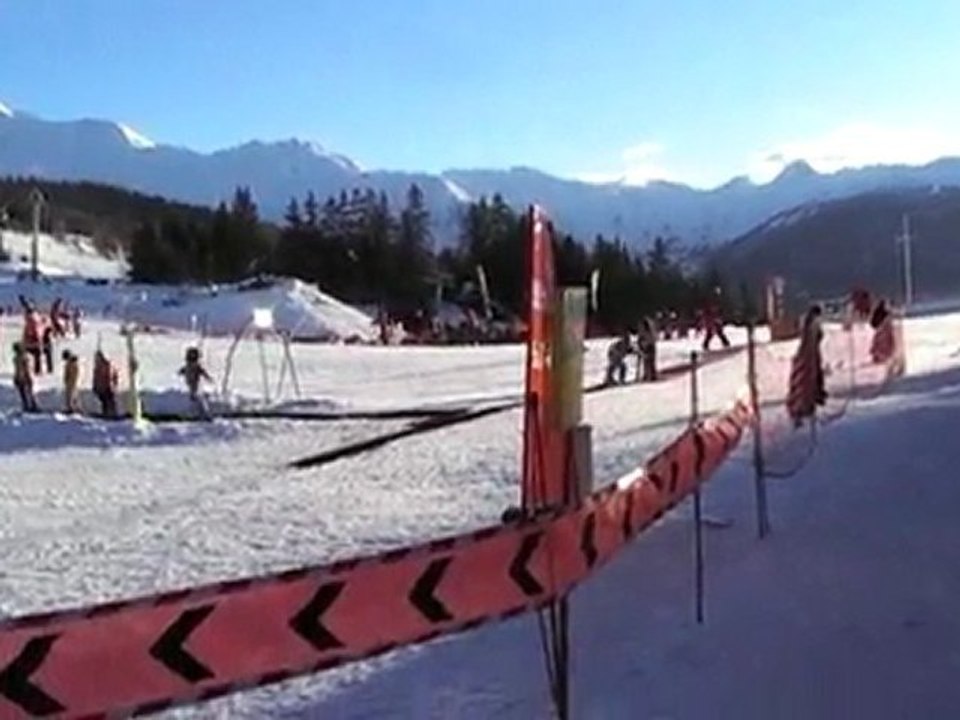 Pierre fait du ski