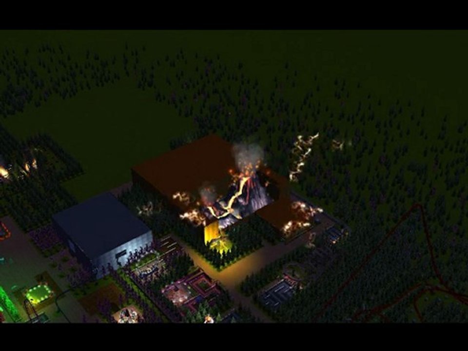 Inauguration de ma nouvelle attraction : Le volcan avec Rct3