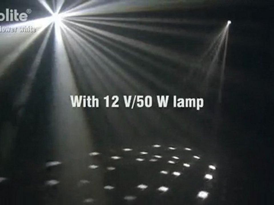 Eurolite mf-1 miniflower weiß,    12v/50w