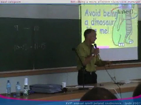 IATEFL Poland - Lodz 2007 - Talk of Paul Seligson - pt. 1/2