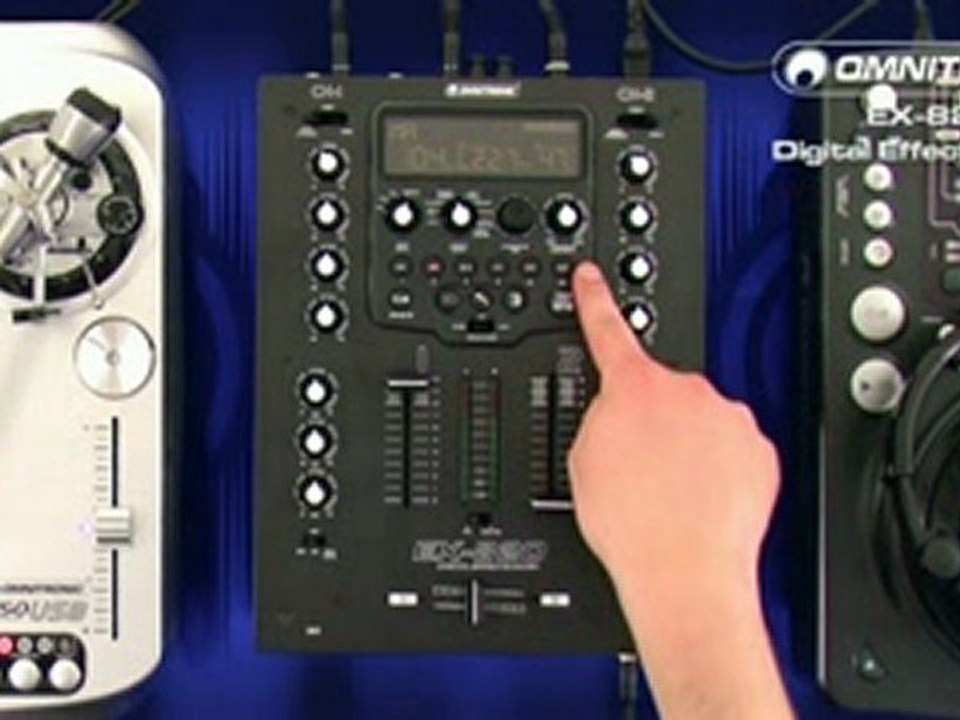 OMNITRONIC EX-820 Digital-Effects-Mixer