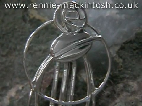 Sterling silver Charles Rennie Mackintosh brooch DWA384