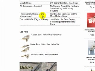 Clothes Airer - 7 Lath Gismo Clothes Airer