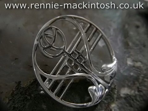 Sterling silver Charles Rennie Mackintosh brooch DWA314