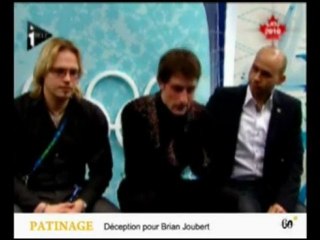 Brian Joubert n'est vraiment pas content !