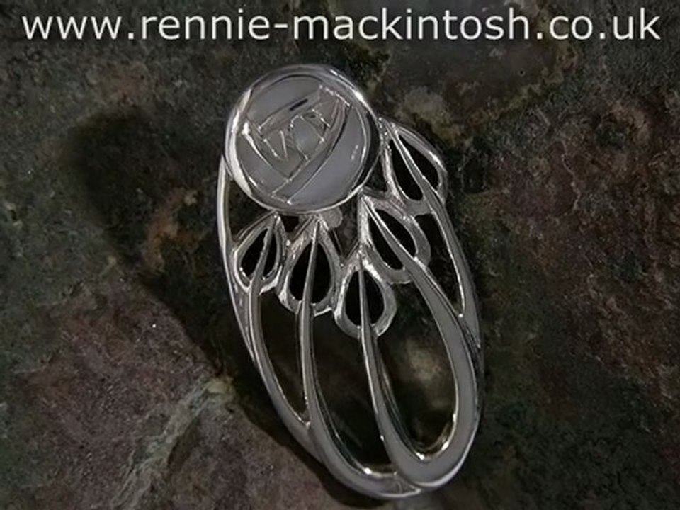 Sterling silver Charles Rennie Mackintosh brooch DWA352
