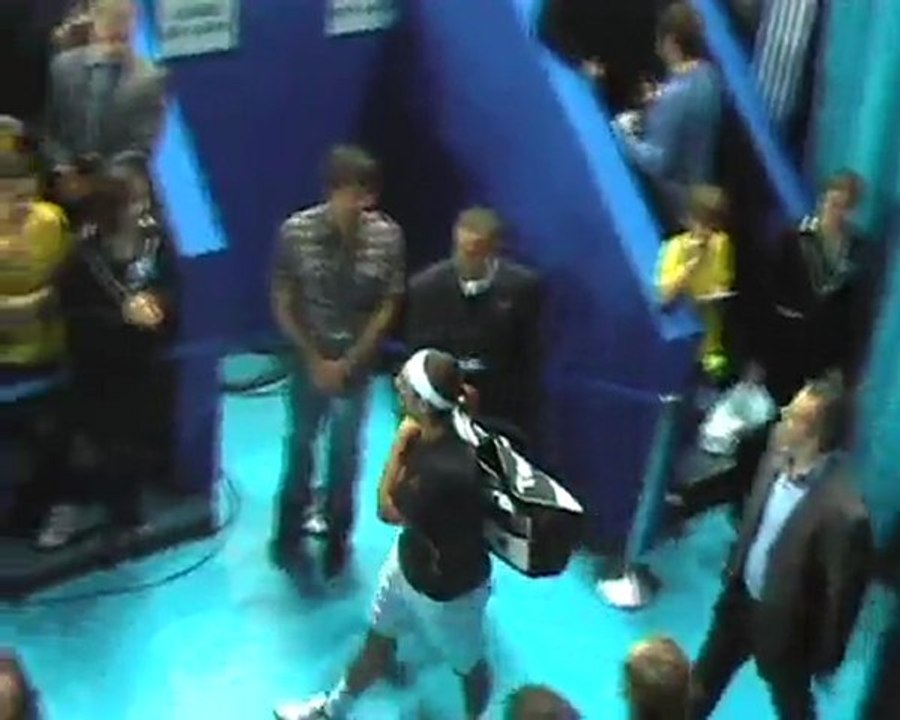 Entrée des joueurs : Llodra - Baghdatis