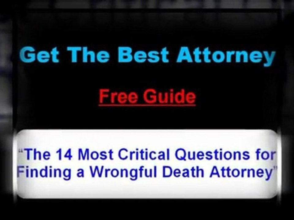Wrongful Death Law Firms Ft Lauderdale, Wrongful Death Laws