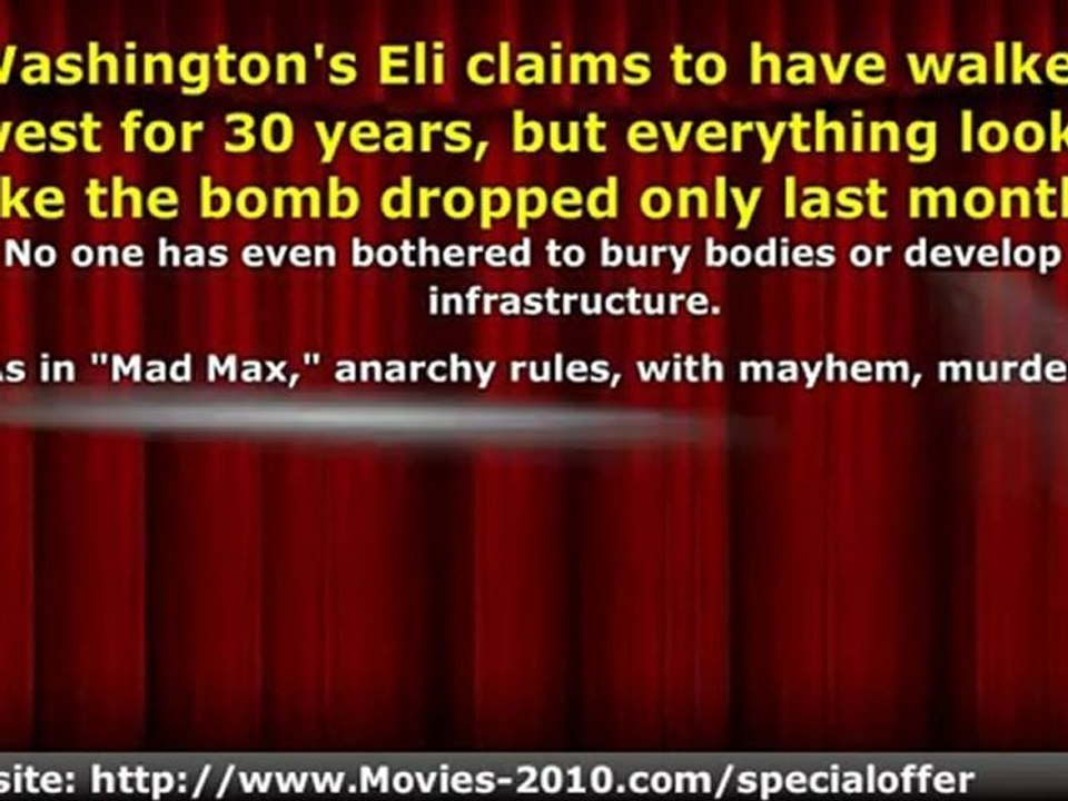 New Movies Coming Out in 2010: Book of Eli