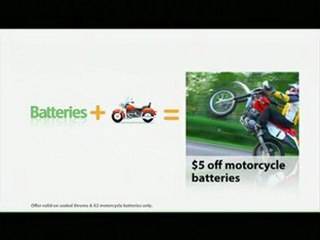 Download Video: Wheelie for Xtreme Motorcycle battery - Batteries Plus Ad