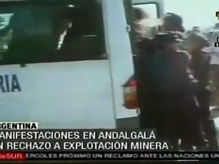 Rechazo a explotación minera en  Andalgalá