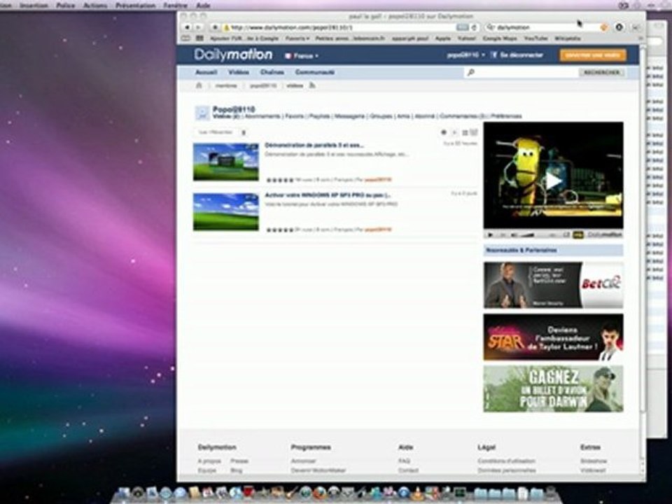 Test ScreenFlow sur Mac OS 10.6