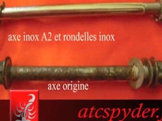 montage leche roue arriere carbone  sur spyder can-am