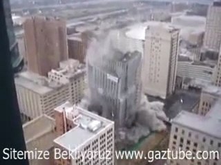 Dinamit ile patlatılan gökdelen