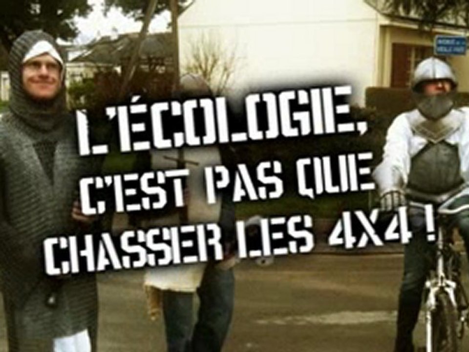 Des écologistes armés attaquent un 4x4 !!! Europe écologie