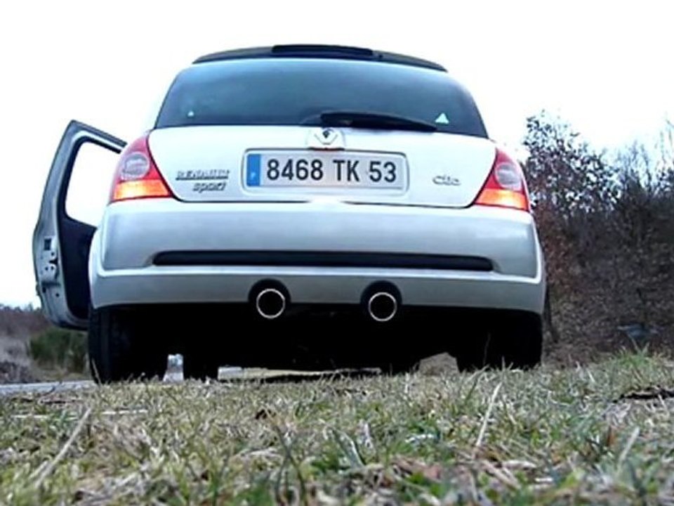 Première prise de son - Ligne Milltek - Clio RS 2004