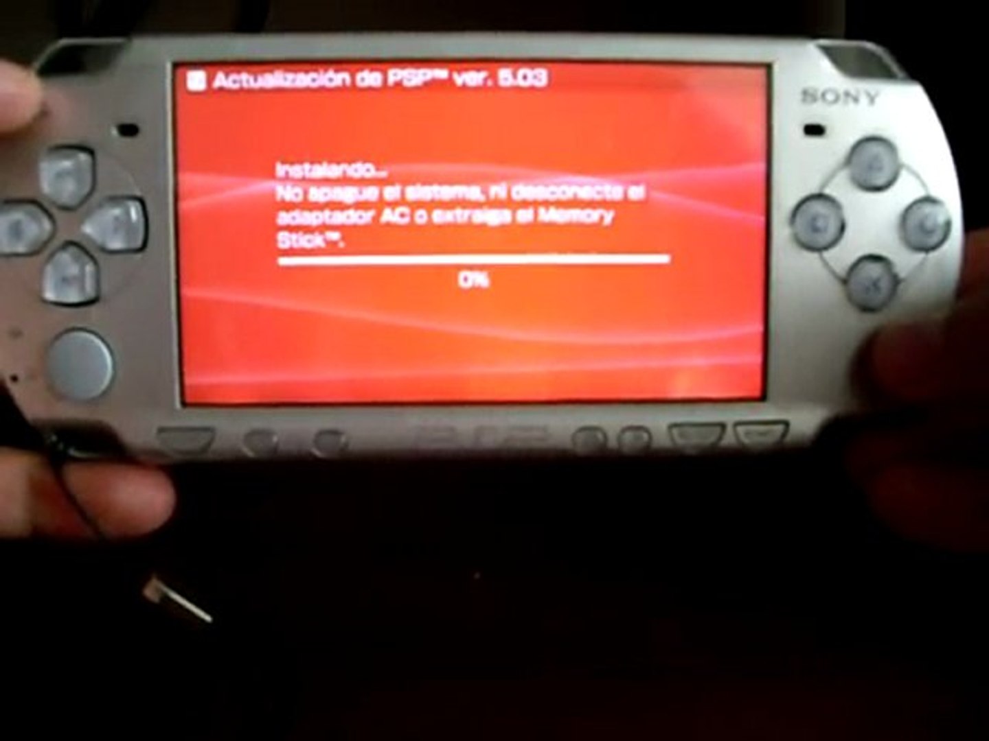 PSP update official firmware 5.03 - Vídeo Dailymotion